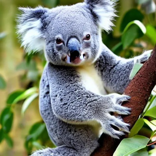 Image similar to photo cute koala wearing a fedora