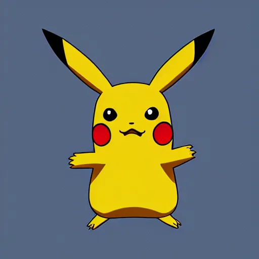 Image similar to pikachu digital art