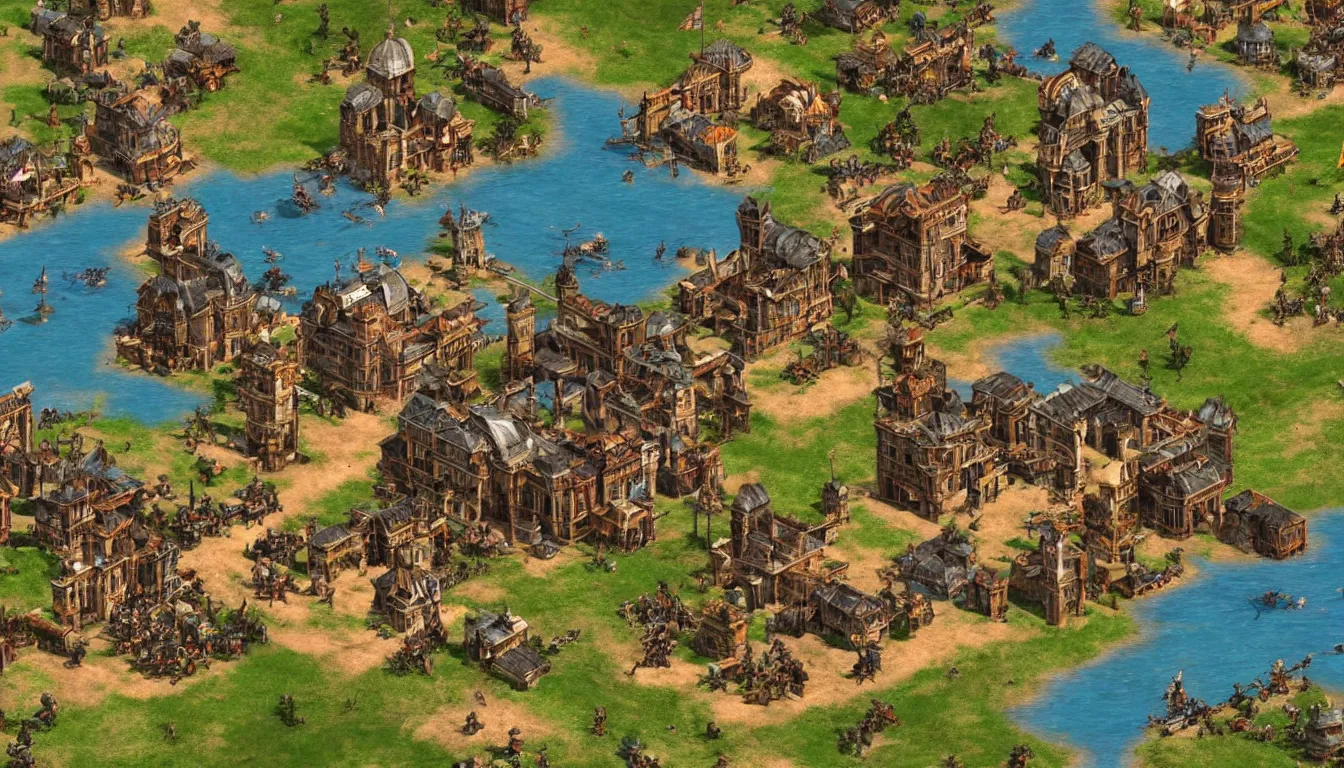 Prompt: Age Of Empires II set in the modern day
