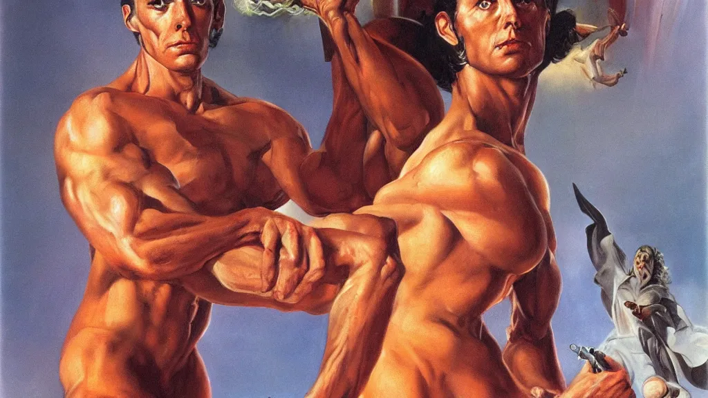 Prompt: self portrait by Boris Vallejo.