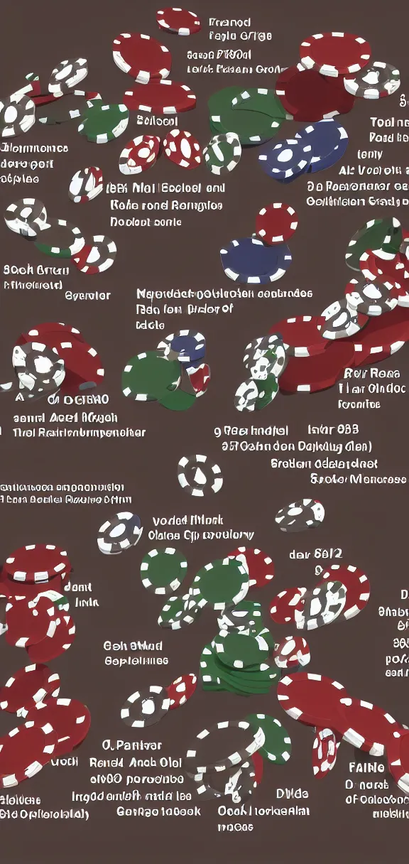 Prompt: graphic of poker hands in order of rank