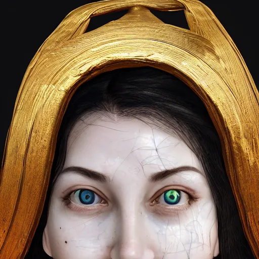 Prompt: selfie!!!!! of a 1 0 th century!!!!! woman, detailed facial features, golden ratio, centered, photorealistic photography, photorealism, cinematic photography, fisheye!!!!! lens, artstation, cgsociety contest winner, vignette