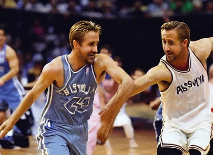 Prompt: ryan gosling playing in nba, philippines, real life photograph, award winning photograph, 4 k