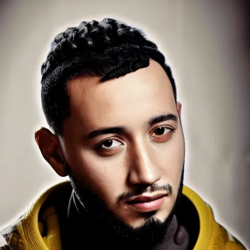 Image similar to portrait of lacrim the french rapper