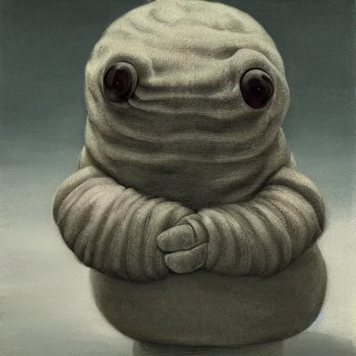 Image similar to tardigrade in style of vilhelm hammershoi