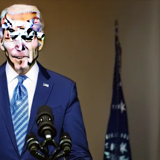 Prompt: photographic still of joe biden in glenn martin dds, very detailed, very intricate,