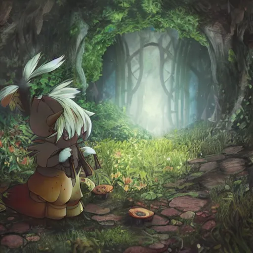 Image similar to Nanachi in the magic forest