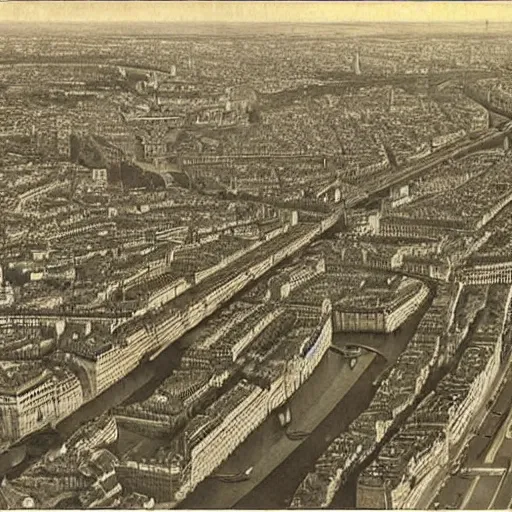 Image similar to photo of paris 500 years ago