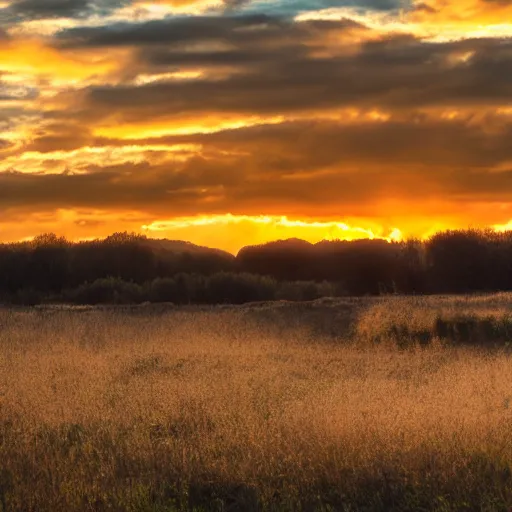 Prompt: clouds at sunset