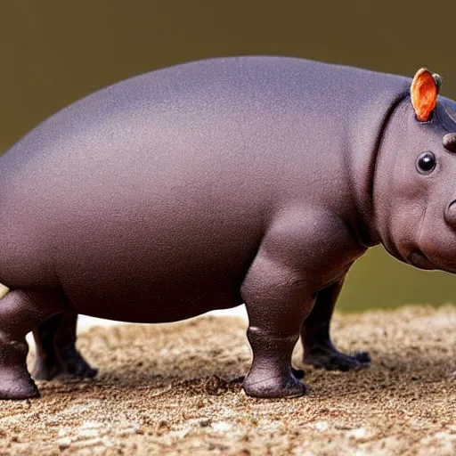 Image similar to a cross between a hippo and an ant