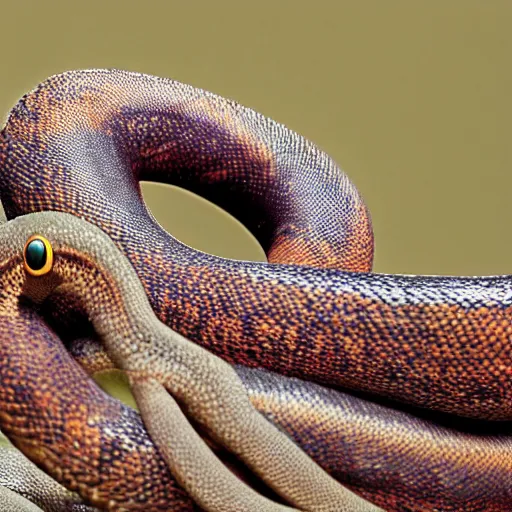 Image similar to national geographic professional photo of arbok, award winning