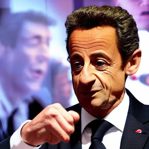 Prompt: Nicolas Sarkozy Funko Pop