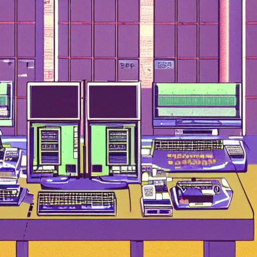 Image similar to a room full of computer screens and wires, serial experiments lain, sprite, vaporwave nostalgia, directed by beat takeshi, visual novel cg, 8 0 s anime vibe, kimagure orange road, maison ikkoku, sketch by akira toriyama