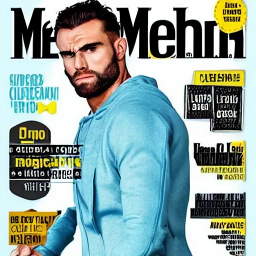 Image similar to Joe Bien Gigachad in the cover of Men's Health