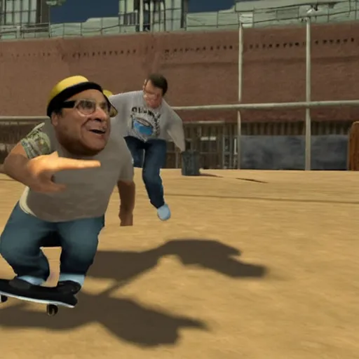 Image similar to danny devito in tony hawk's pro skater