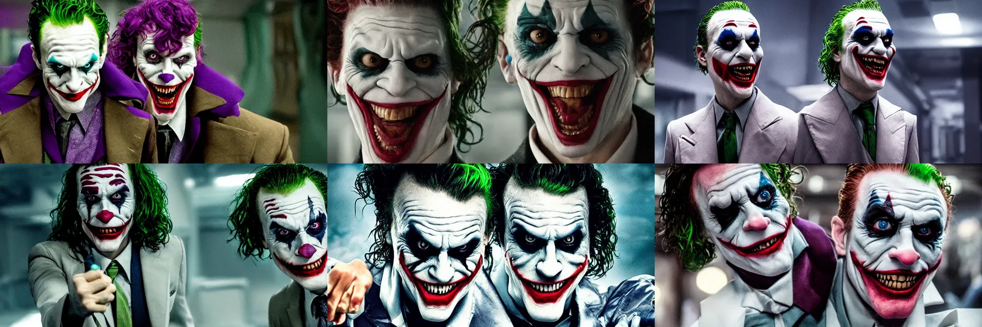 Prompt: Futuristic Joker movie, film still