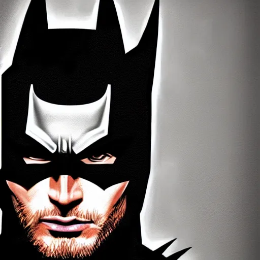 Image similar to jansen ackles as batman, hyper detailed masterpiece, digital art painting, hyper realism aesthetic