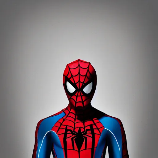 Prompt: a highly detailed portrait of spiderman, in the style of clemens ascher