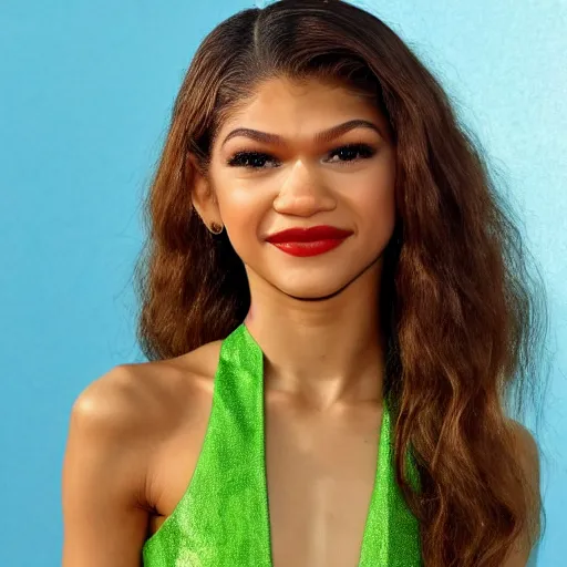 Image similar to zendaya as an avocado