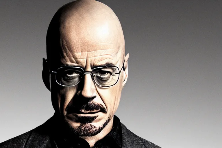 Image similar to robert downey jr as walter white