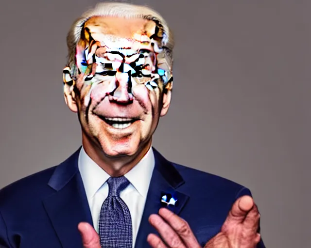 Image similar to A portrait of joe biden with stoned red eyes, highly detailed, studio lighting, professional photograph, 4K HD