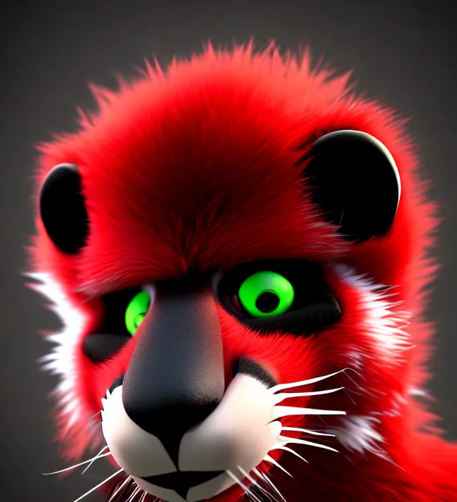 Prompt: furry - male - red - black - weasel - geistcaller - fursona uhd ue 5 visual novel pc game expressions, photorealistic