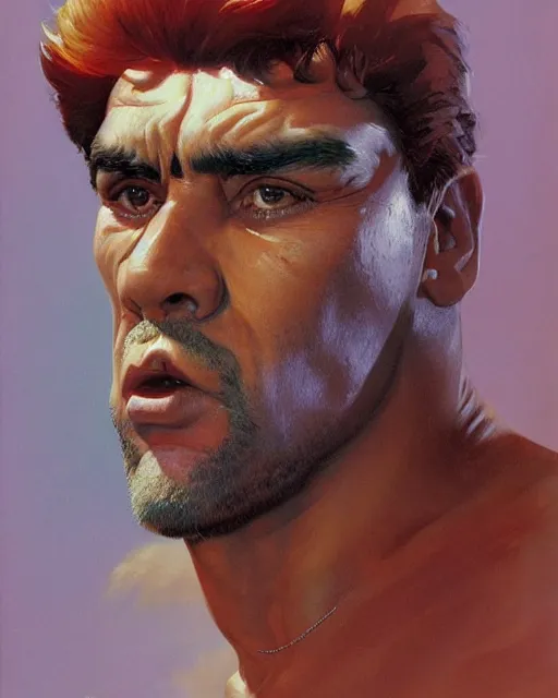 Image similar to face portrait, diego armando maradona by peter andrew jones!!!!!!!!, by roger dean, hd, hyper detailed, 4 k