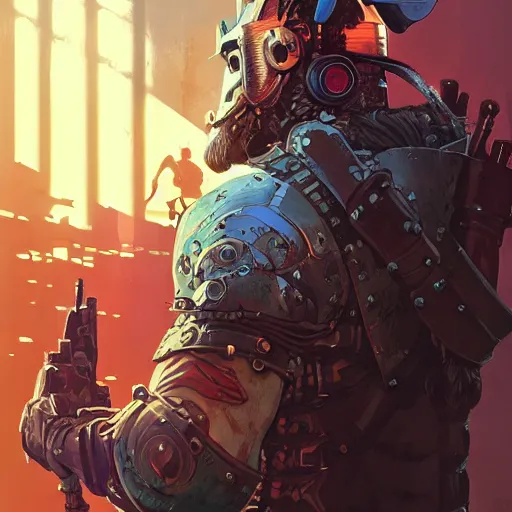 Image similar to cyberpunk viking helmet mask warrior goddess robot ninja fantasy, art gta 5 cover, official fanart behance hd artstation by jesper ejsing, by rhads, makoto shinkai and lois van baarle, ilya kuvshinov, ossdraws