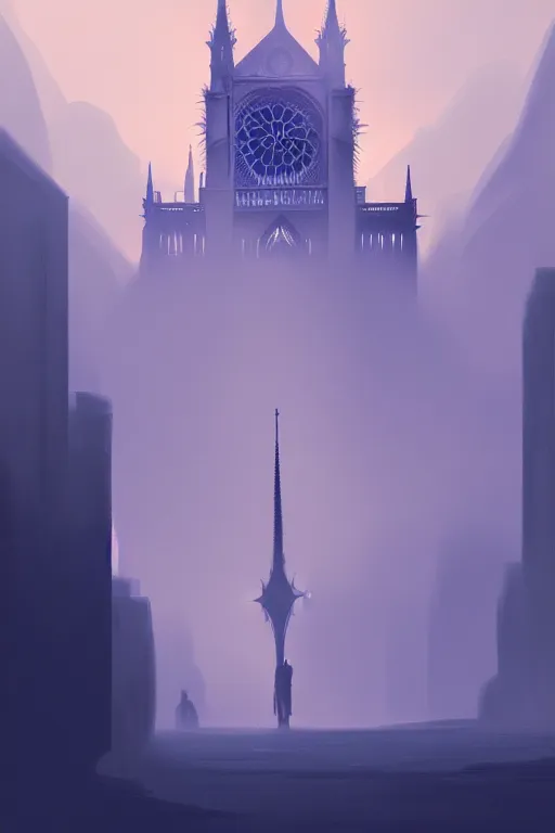 Prompt: notre dame, minimalist poster design, extremely detailed digital painting, in the style of fenghua zhong and ruan jia and jeremy lipking and peter mohrbacher, mystical colors, rim light, beautiful lighting, 8 k, stunning scene, raytracing, octane, trending on artstation