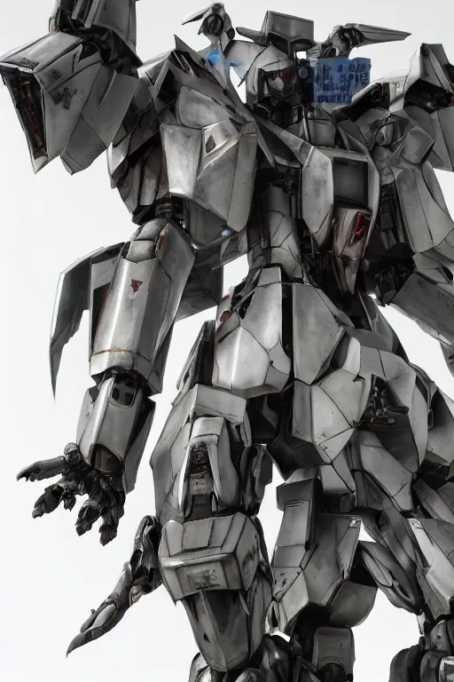 Image similar to video game play, full body armored core mecha by fujioka kenki, armored core style mecha, hyper realistic, hyper detailed, 8 k, octane render, unreal engine, ray tracing