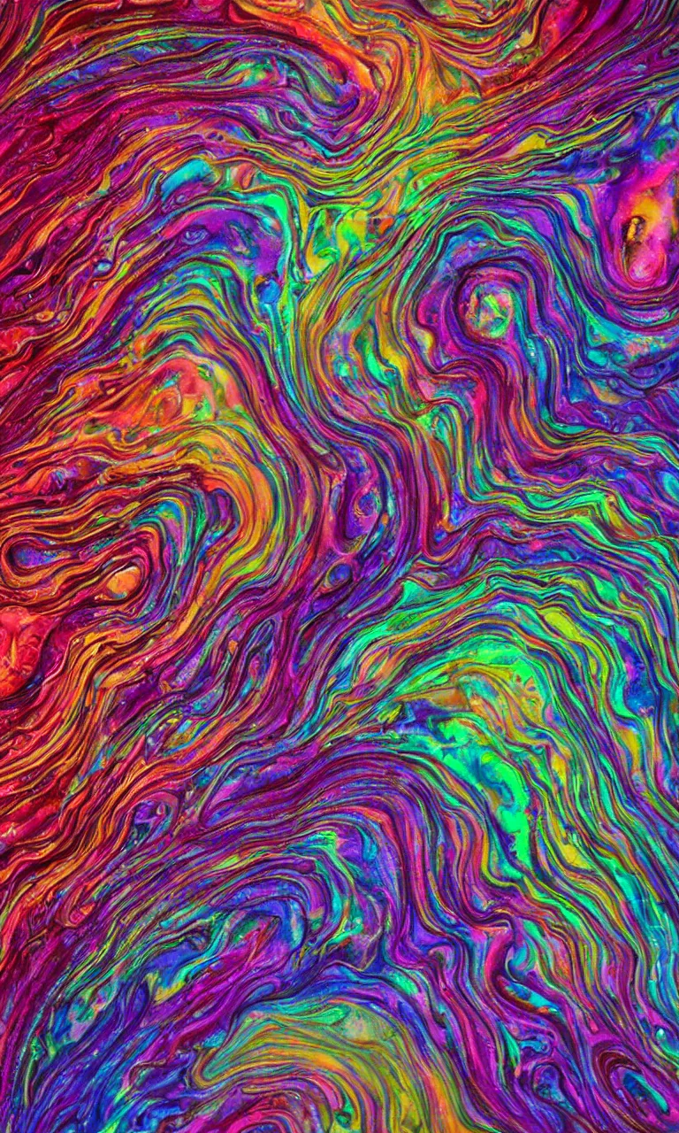 Image similar to ultra detailed acrylic pour fluid dynamics flow art painting of a iridescent fungus with a colorful swirl shimmering with pearlescence, acrylic marbling art by sam spratt, rhads, deviantart, psychedelic art, psychedelic, cosmic nebula, chromatic