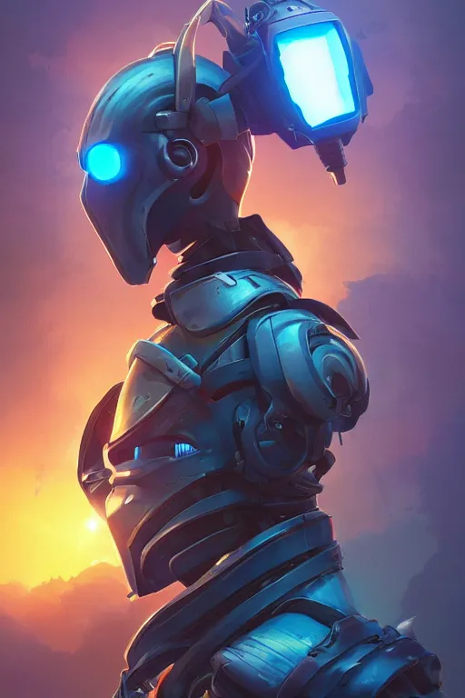 Image similar to epic mask helmet robot ninja portrait stylized as fornite style game design fanart by concept artist gervasio canda, behance hd by jesper ejsing, by rhads, makoto shinkai and lois van baarle, ilya kuvshinov, rossdraws global illumination radiating a glowing aura global illumination ray tracing hdr render in unreal engine 5