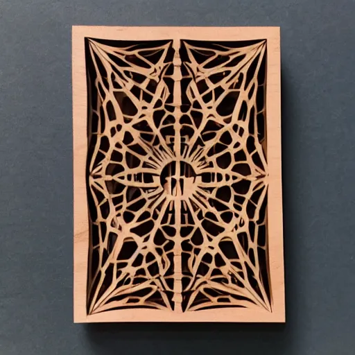 Image similar to layered lasercut wood