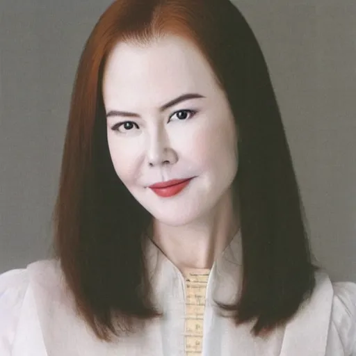 Prompt: face of Chinese Nicole Kidman