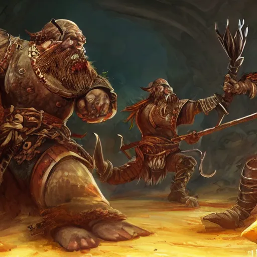 Image similar to a detailed fantasy painting of a berserker dwarf swinging axes fighting scaven rats from vermintide 2 videogame, warhammer, artstation, 8,