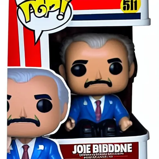 Image similar to joe biden sitting in his wheel chair, funko pop, old, funny