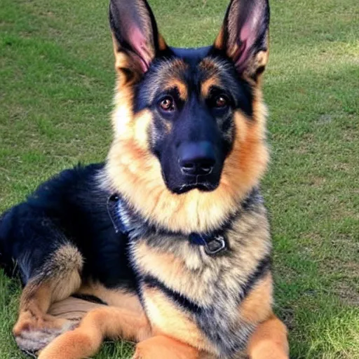 Image similar to German Shepherd with a tuxedo