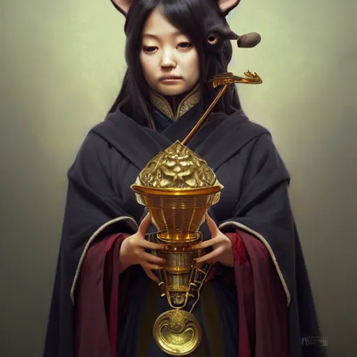 Prompt: portrait painting of a cute shiba inu bard with cape, ultra realistic, concept art, intricate details, eerie, highly detailed, photorealistic, octane render, 8 k, unreal engine. art by artgerm and greg rutkowski and charlie bowater and magali villeneuve and alphonse mucha