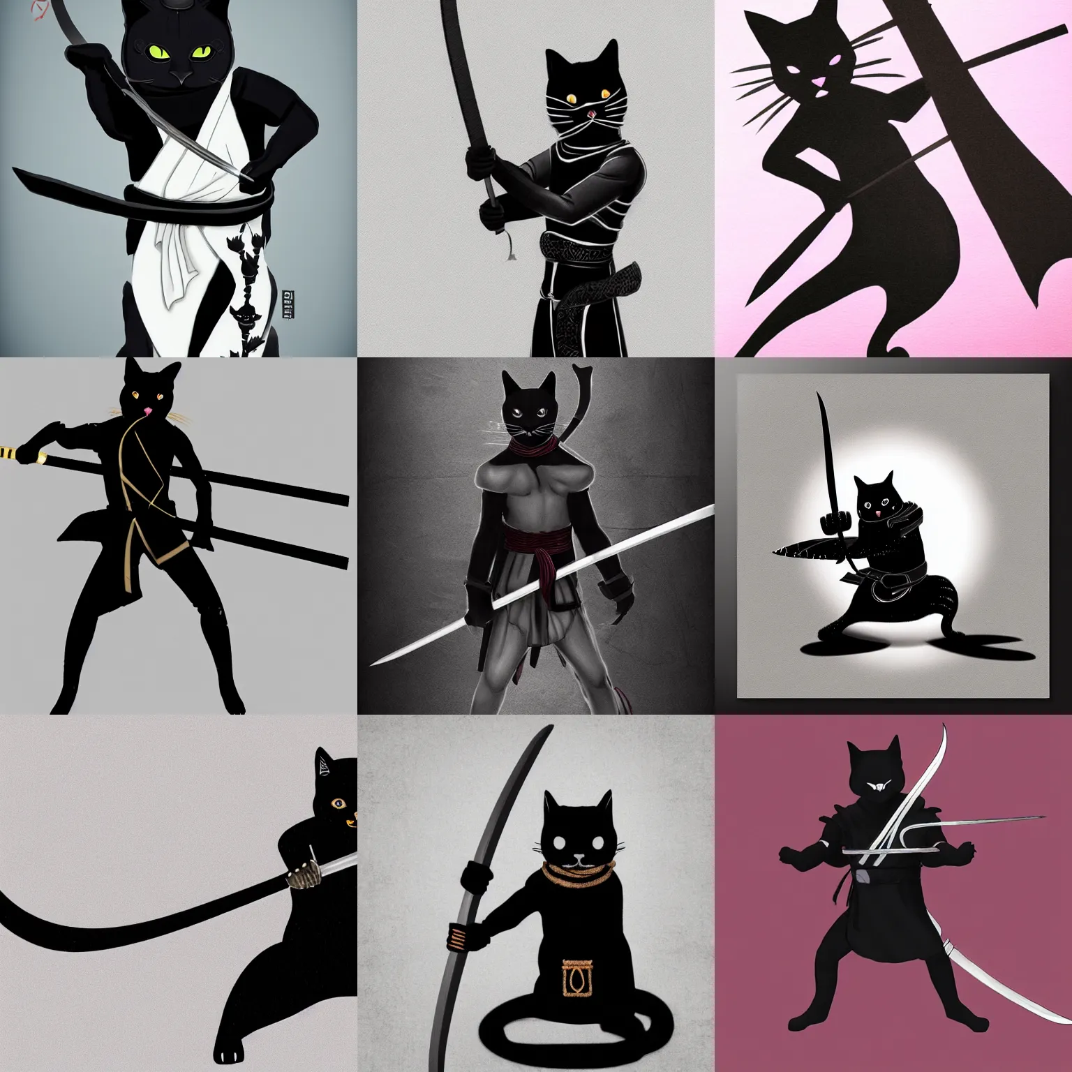 black ninja cat