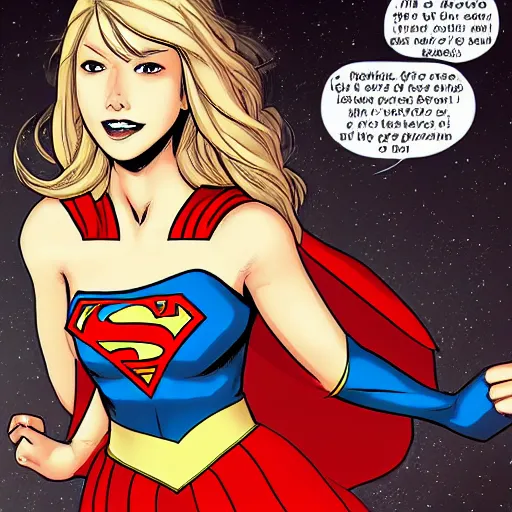 Image similar to supergirl comic art by Akihito Tsukushi