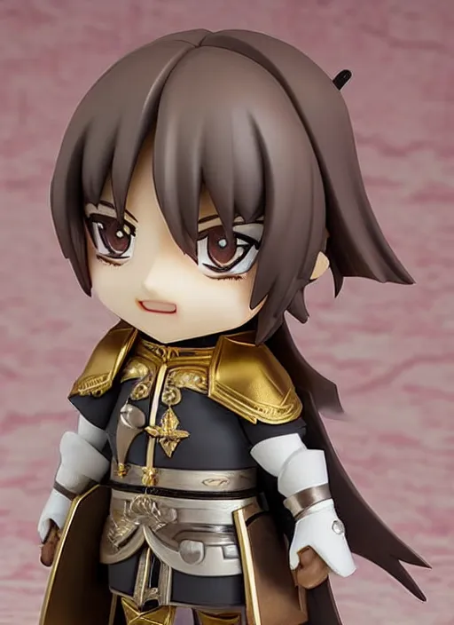 Image similar to lord british, a nendoroid of lord british figurine, realistic face, detailed product photo