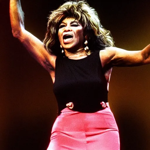 Image similar to tina turner as a turnip
