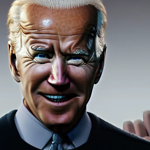 Image similar to joe biden as a super sayan at full power, photograph, 8 k, octane render, unreal 5, ultra detailed, super sharp and crispy.