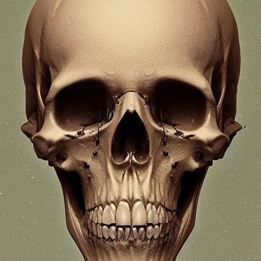 Image similar to portrait_of_a_melting_skull._intricate_abstract._intricate_artwork._by_Tooth_Wu_wlop_beeple_dan_mumford._octane_render_trending_on_artstat