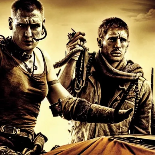 Prompt: of mad max on fury road