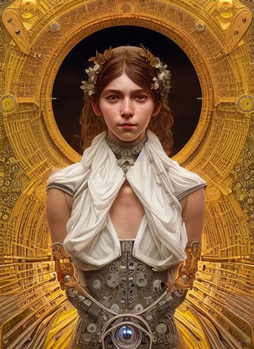 Prompt: symmetry!! portrait of a mechanical monster, midsommar style, intricate, elegant, highly detailed, digital painting, artstation, concept art, smooth, sharp focus, illustration, art by artgerm and greg rutkowski and alphonse mucha, 8 k