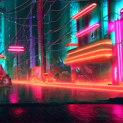 Image similar to splashes of neon, electric, character art made out of rain, trending on artstation, epic composition, emotional, beautiful, rendered in octane, unreal engine, depth of field, ray tracing, highly detailed, realistic