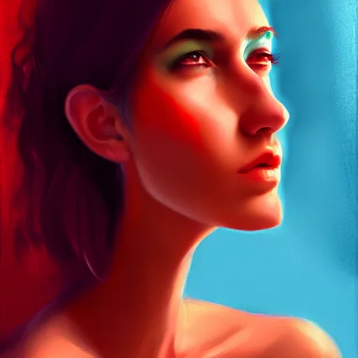 Image similar to portrait half bunt cake and half woman, digital art, cinematic, ultradetail, 8k, painting, imaginefx, trending on artstation