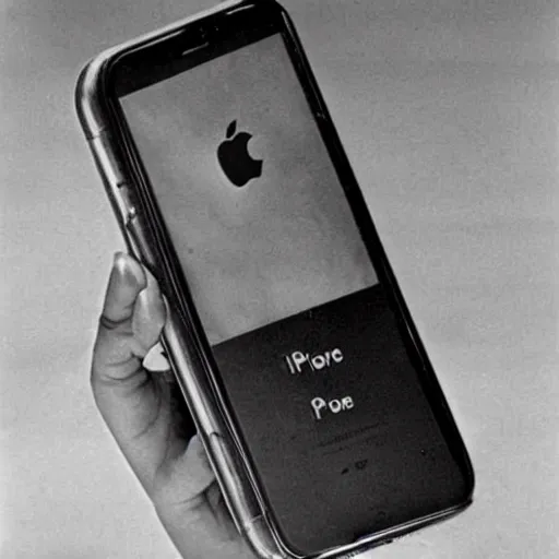 Prompt: an iphone released in 1 9 4 8