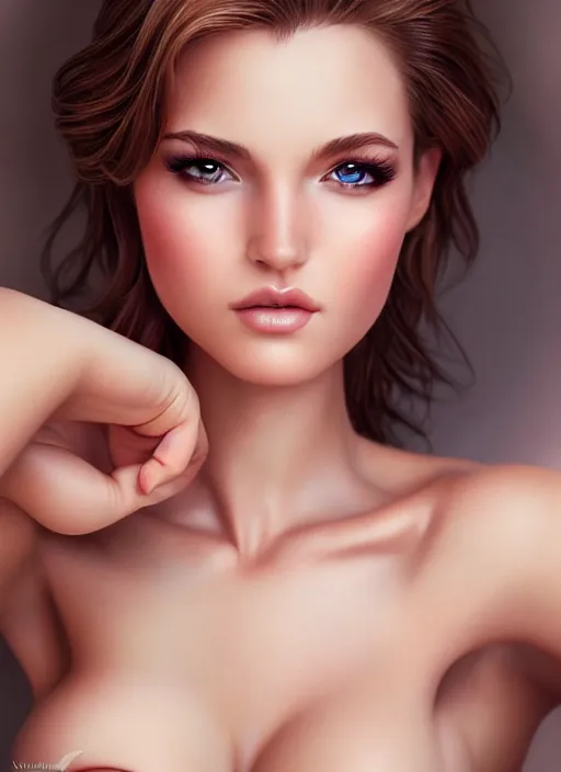 Prompt: a gorgeous female photo, professionally retouched, soft lighting, realistic, smooth face, full body shot, torso, dress, perfect eyes, sharp focus on eyes, 8 k, high definition, insanely detailed, intricate, elegant, art by artgerm and j scott campbell